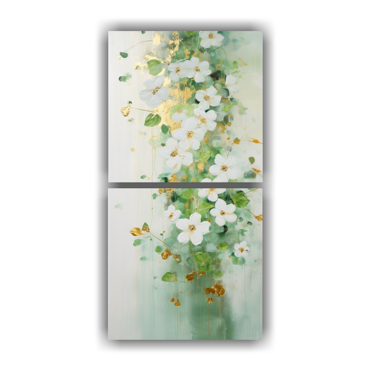 GENERICO - Pintura Acrílica En Lienzo Colores Vibrantes Set 70x140 Cm