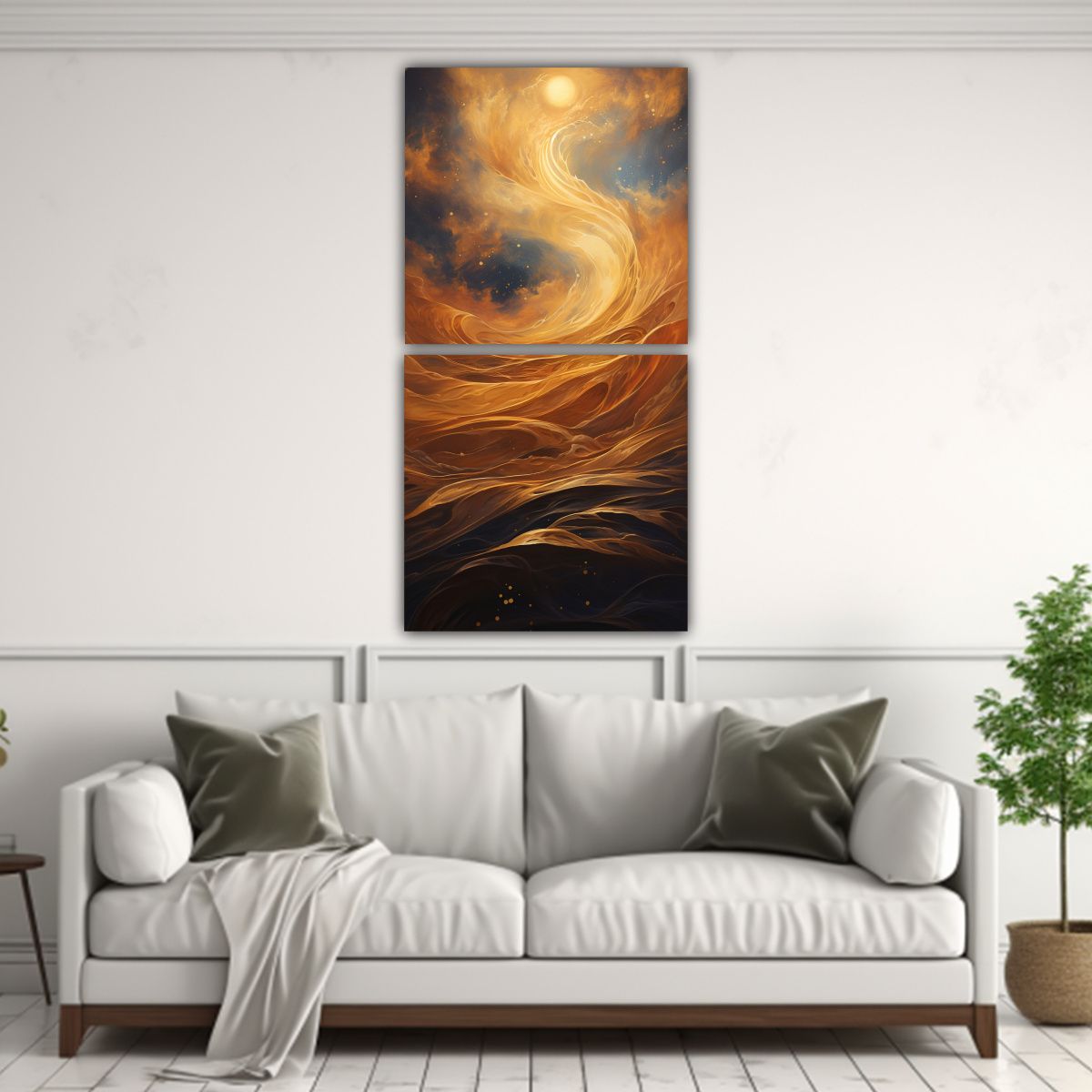 GENERICO - Cuadros Decorativos Modernos Lienzos Perspectiva 70x140 Cm