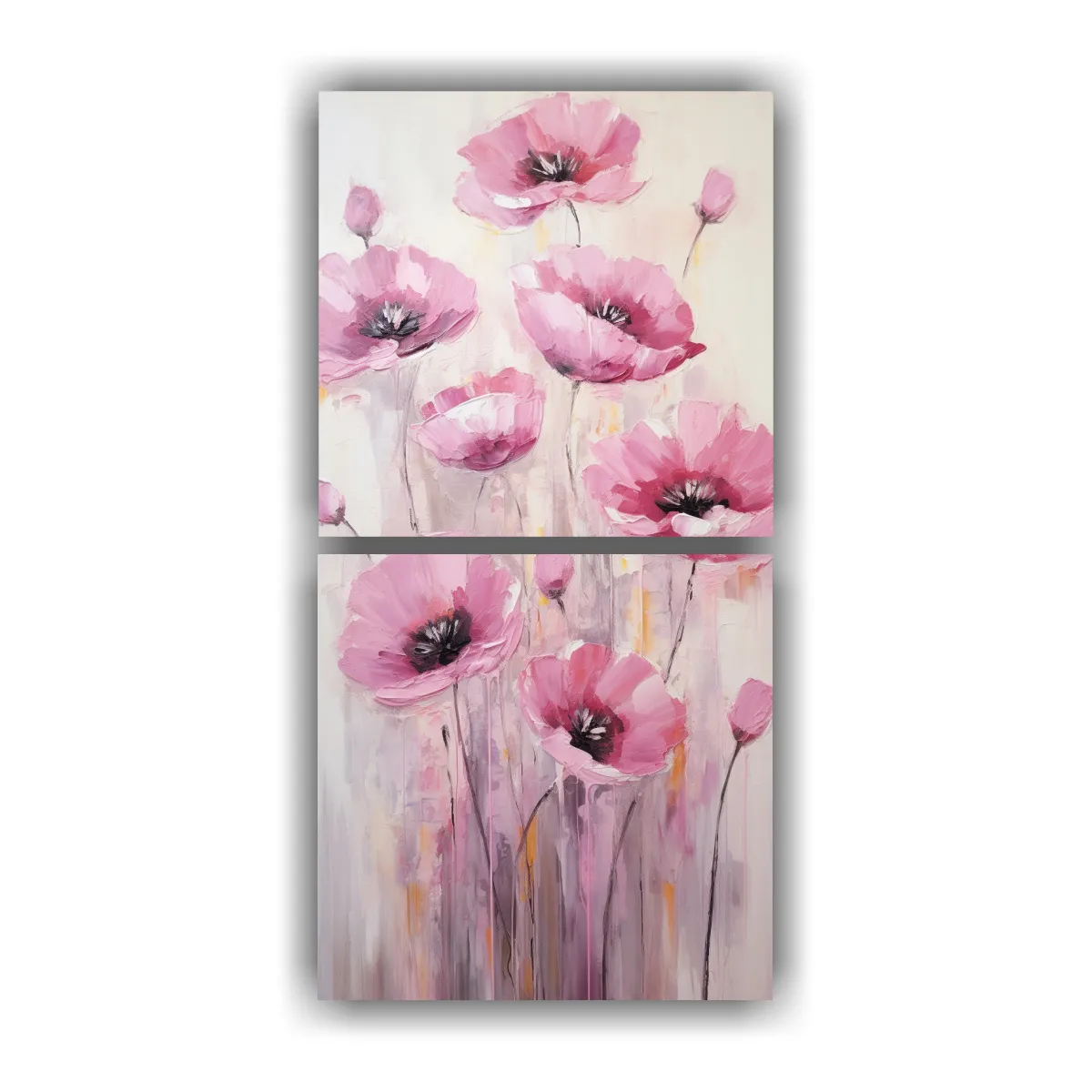 GENERICO - Díptico Estilo Galería Living De Pintura En 70x140 Cm