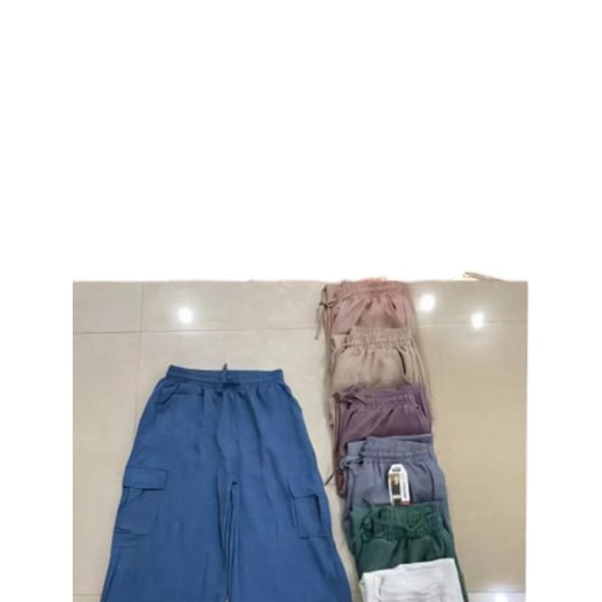 AGW - Pack 3 Pantalones Lino Mujer Con Bolsillos Colores Surtidos