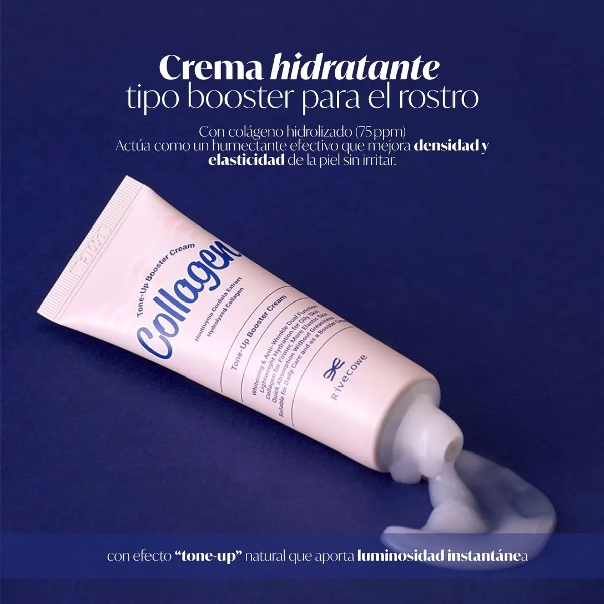 GENERICO - RIVECOWE Crema Facial Iluminadora y Reafirmante con Colágeno  Cosmética Coreana