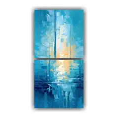 GENERICO - Pinturas Decorativas En Bastidor Con Telas 80x160 Cm