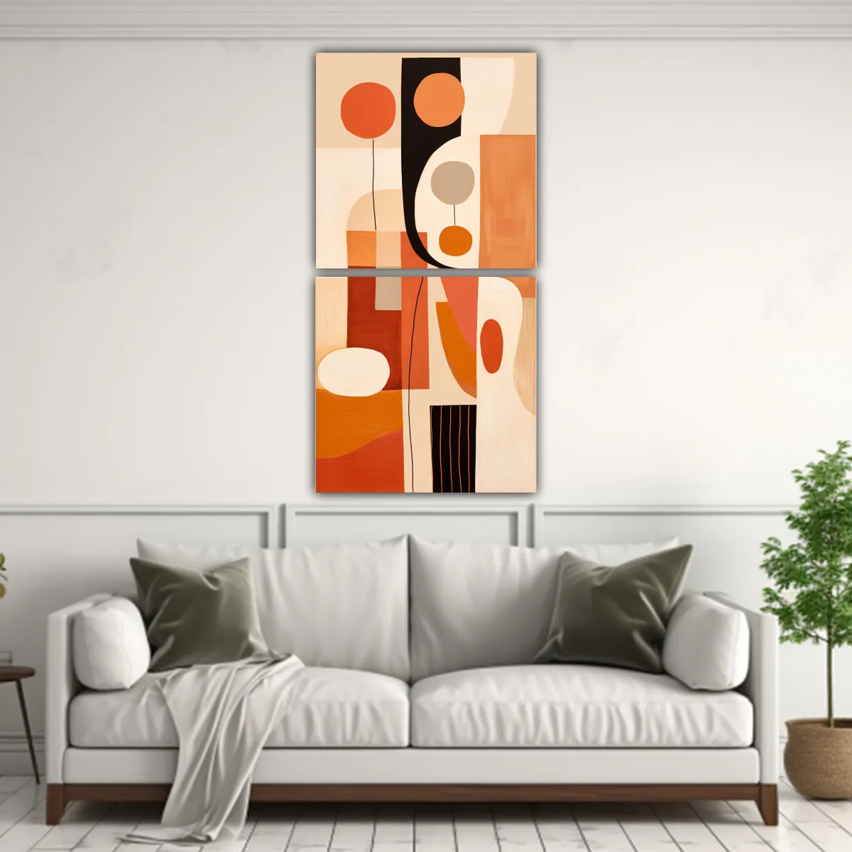 GENERICO - Cuadros Colores Intensidad Simple Abstracto 70x140 Cm