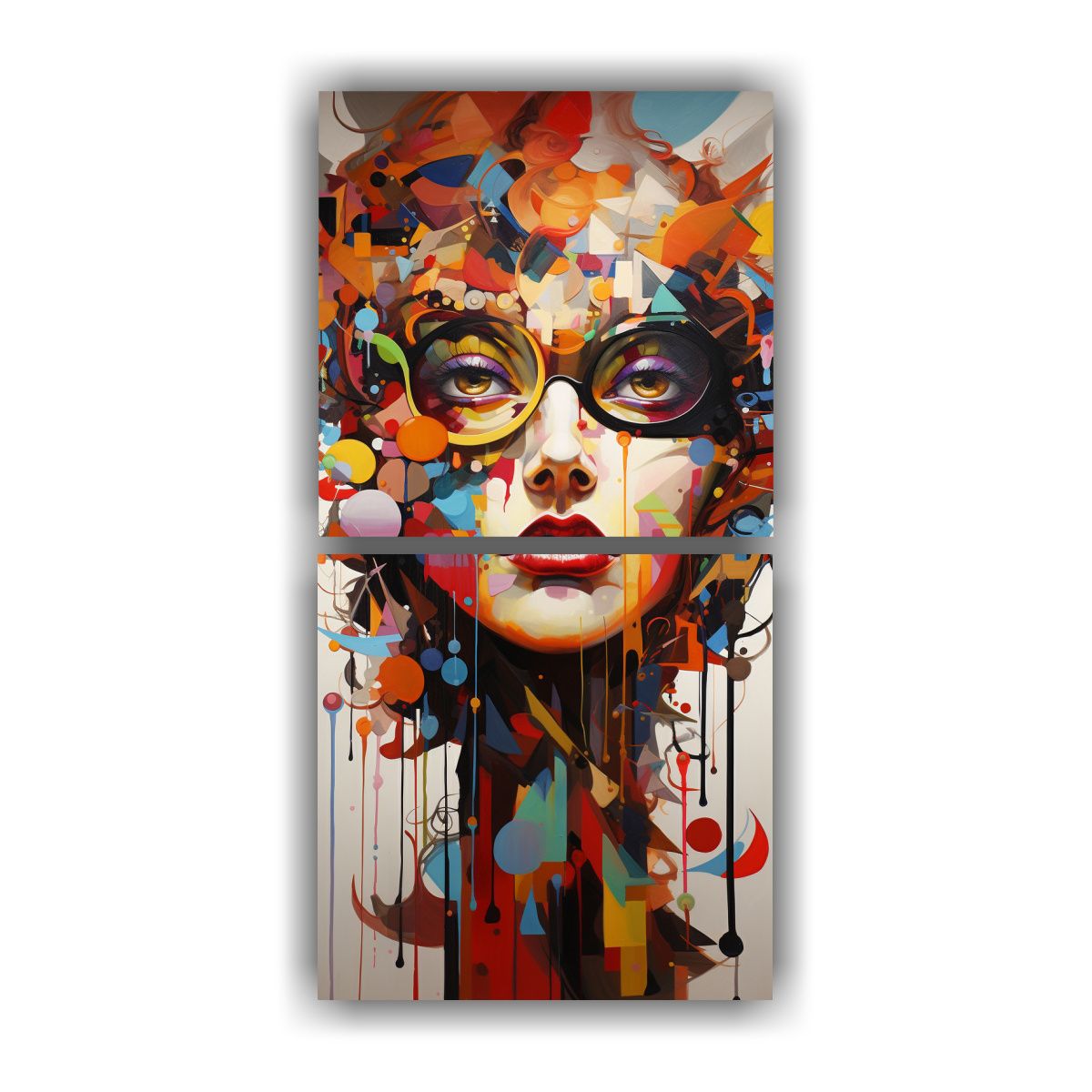 GENERICO - Pinturas Abstractas En Lienzo De Alta Calidad 70x140 Cm