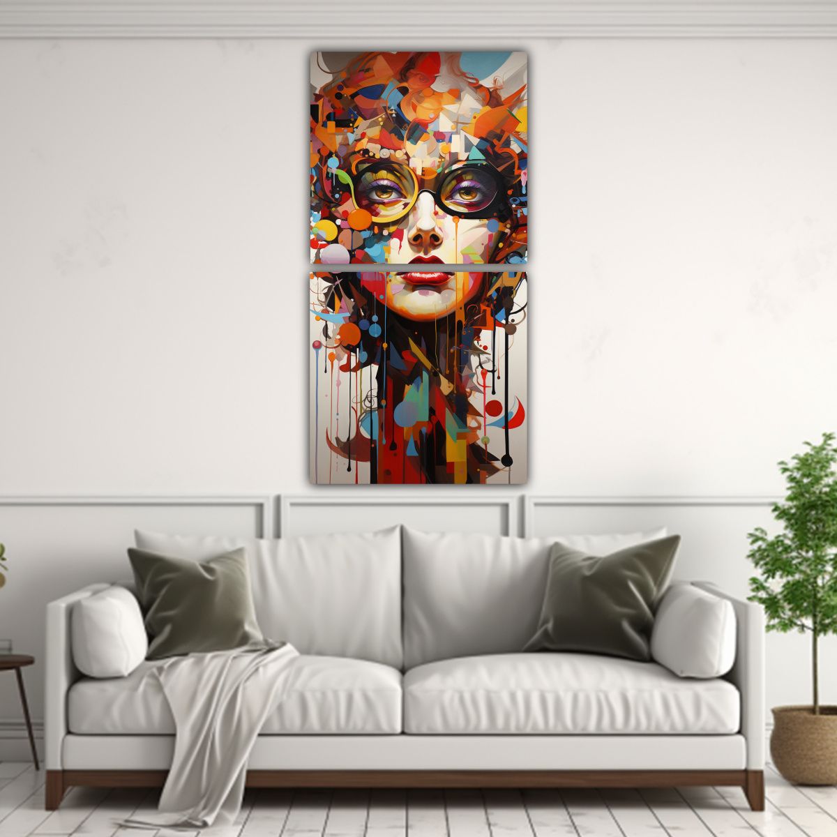 GENERICO - Pinturas Abstractas En Lienzo De Alta Calidad 70x140 Cm