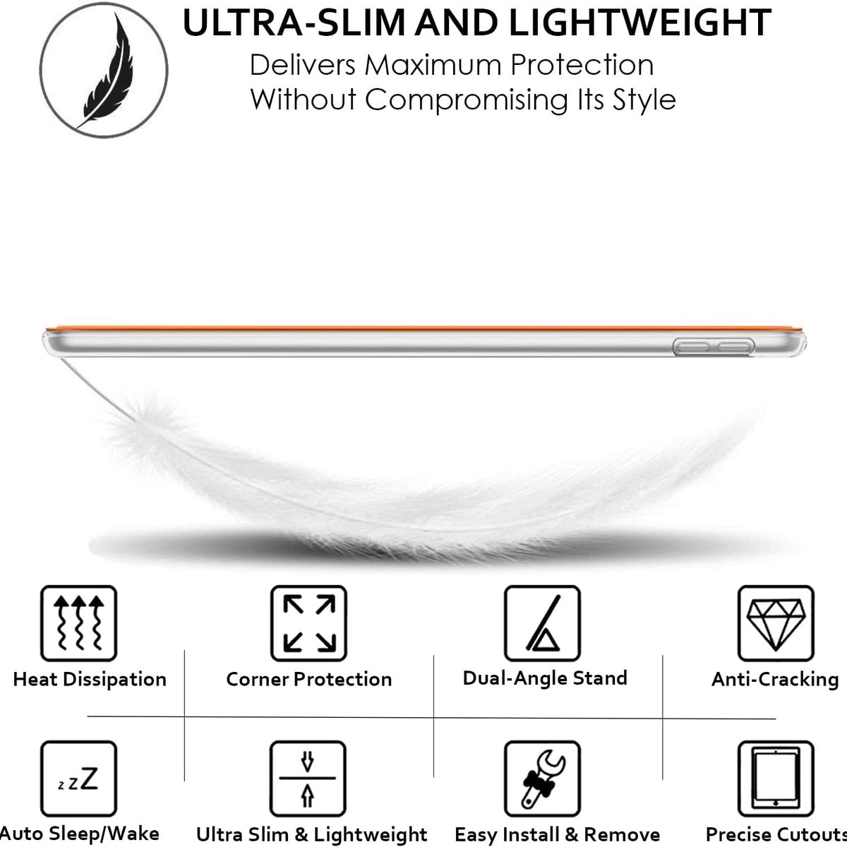 GENERICO - Carcasa iPad Pro 12.9 4ta/5ta/6ta Gen. Cover Smart Azul