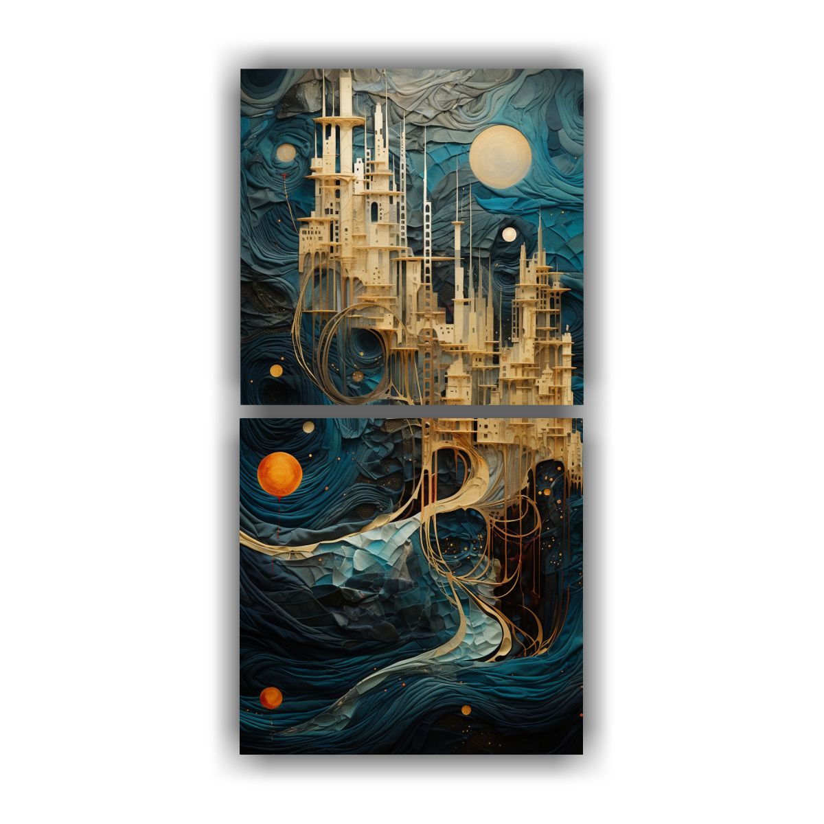 GENERICO - Pinturas Abstractas De Intensa Intensidad Con 70x140 Cm