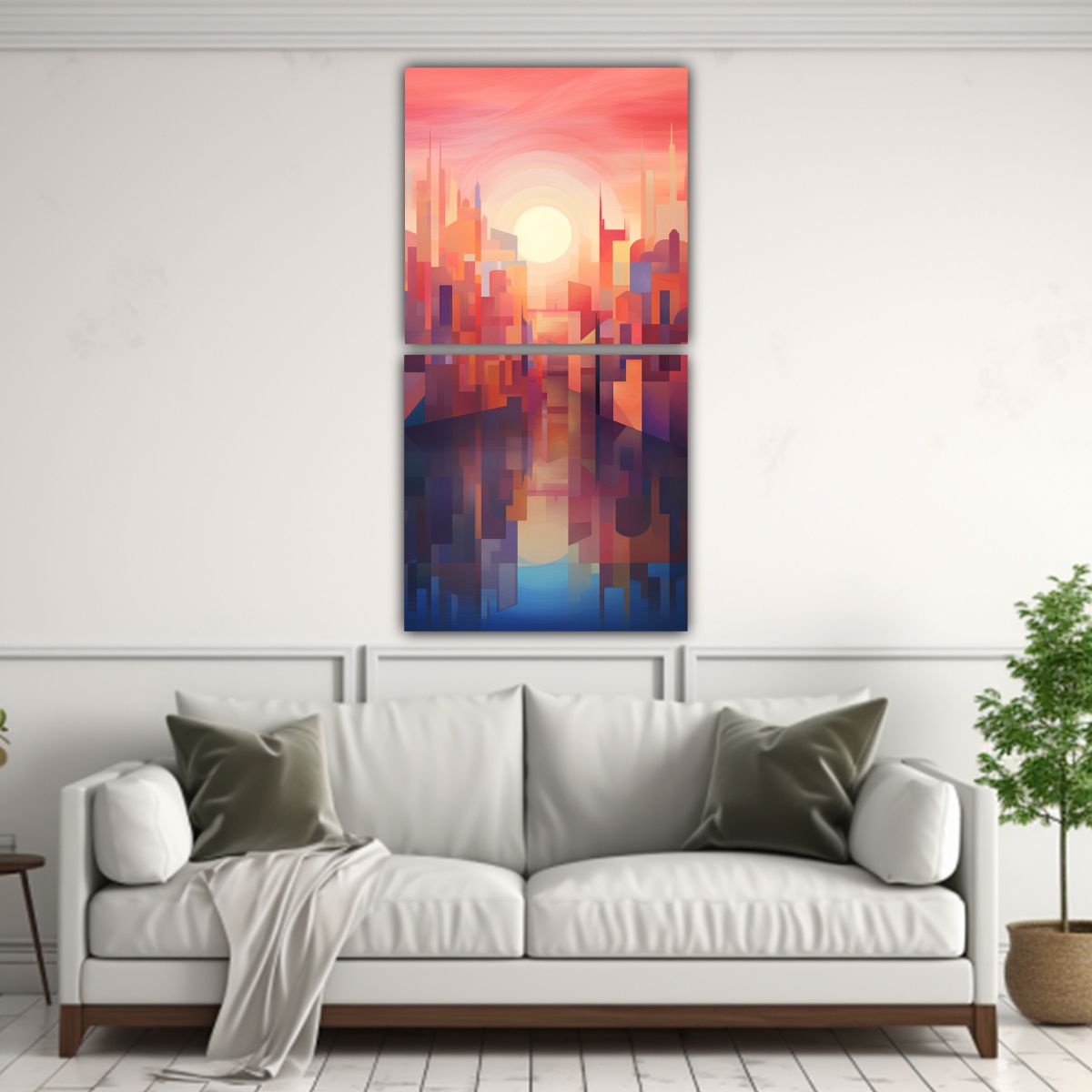 GENERICO - Pinturas Decorativas Con Composiciones Concepto 70x140 Cm