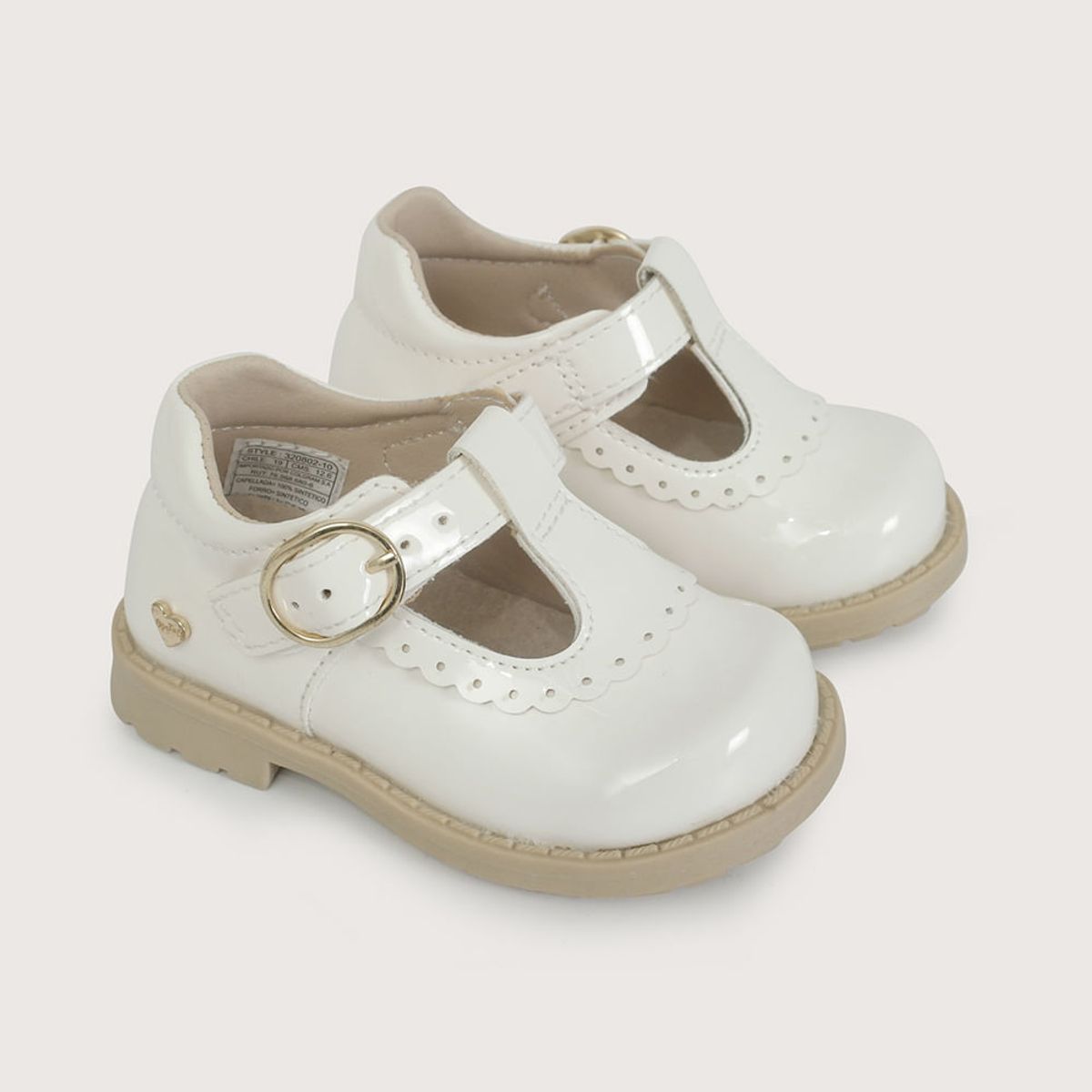 OPALINE - Reina primeros pasos blanca charol de niña 40655 21