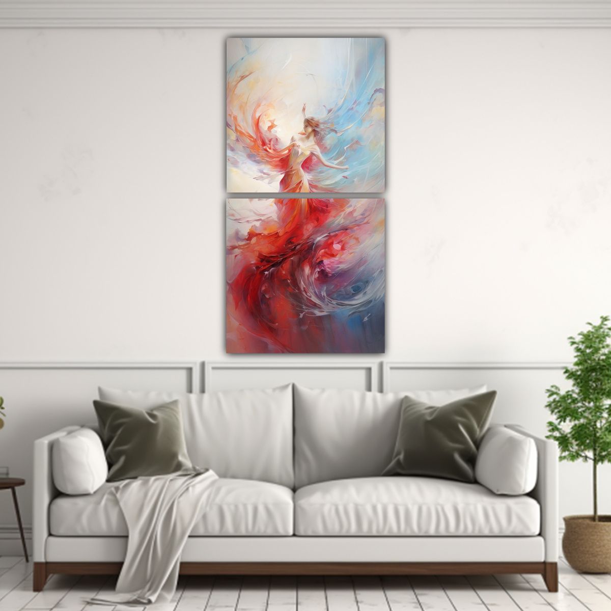 GENERICO - Cuadros Abstractos Para Decoración De Cocina 70x140 Cm