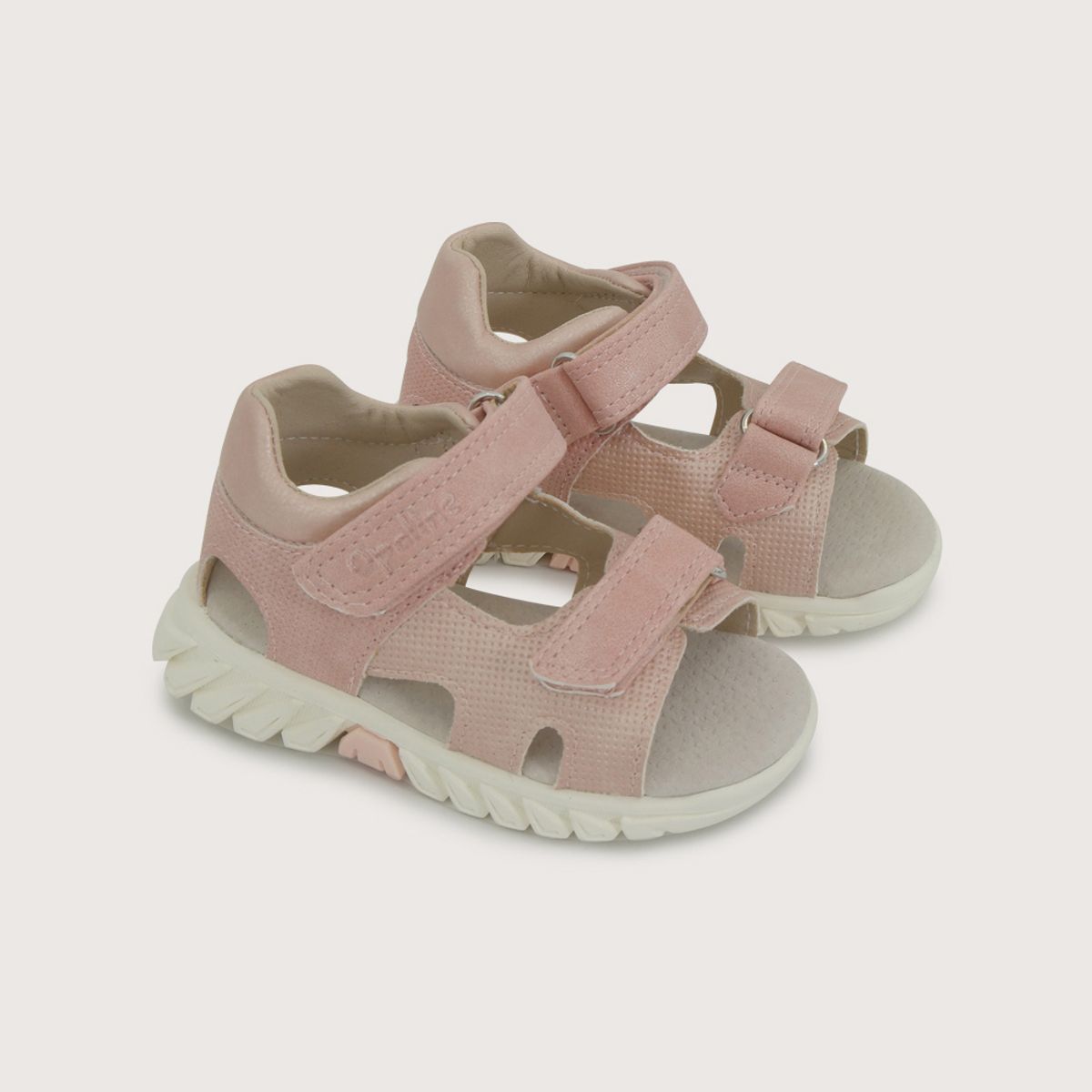 OPALINE - Sandalia velcros rosada de niña
