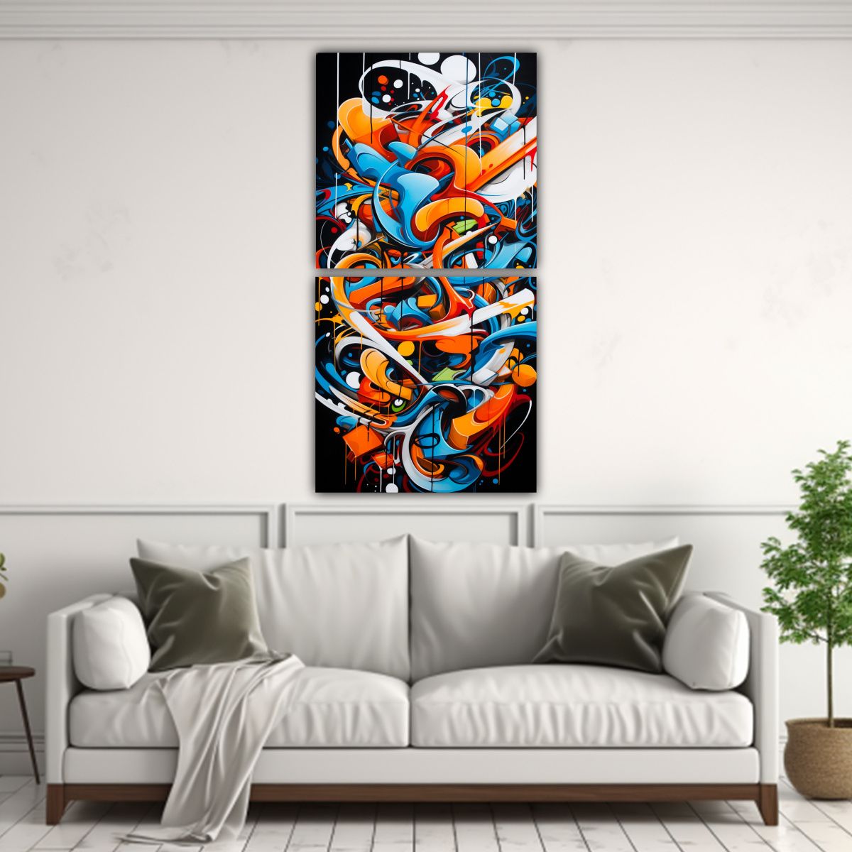 GENERICO - Armonía De Colores En Pinturas Decorativas 70x140 Cm