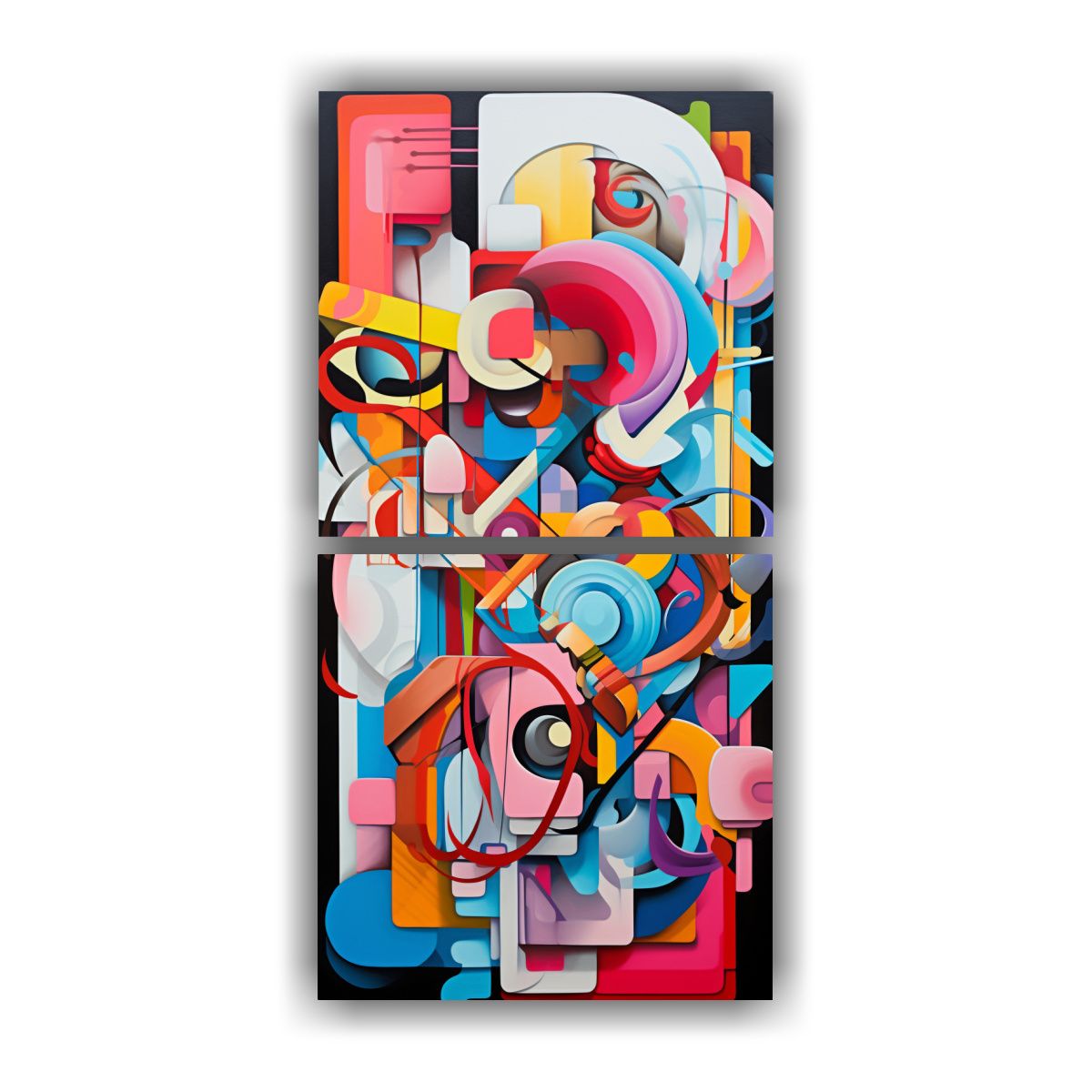 GENERICO - Pinturas Decorativas De Fusión Abstracta De 70x140 Cm