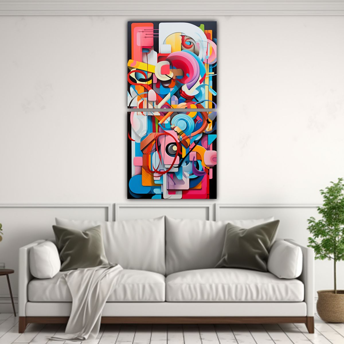 GENERICO - Pinturas Decorativas De Fusión Abstracta De 70x140 Cm