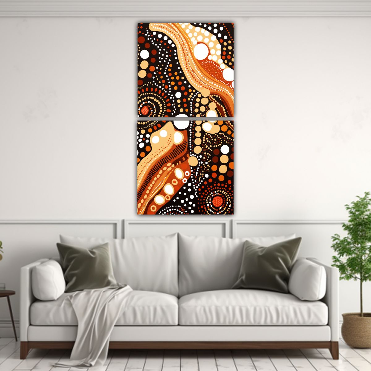 GENERICO - Conjunto De Arte De Pared Inspiración Salón 80x160 Cm