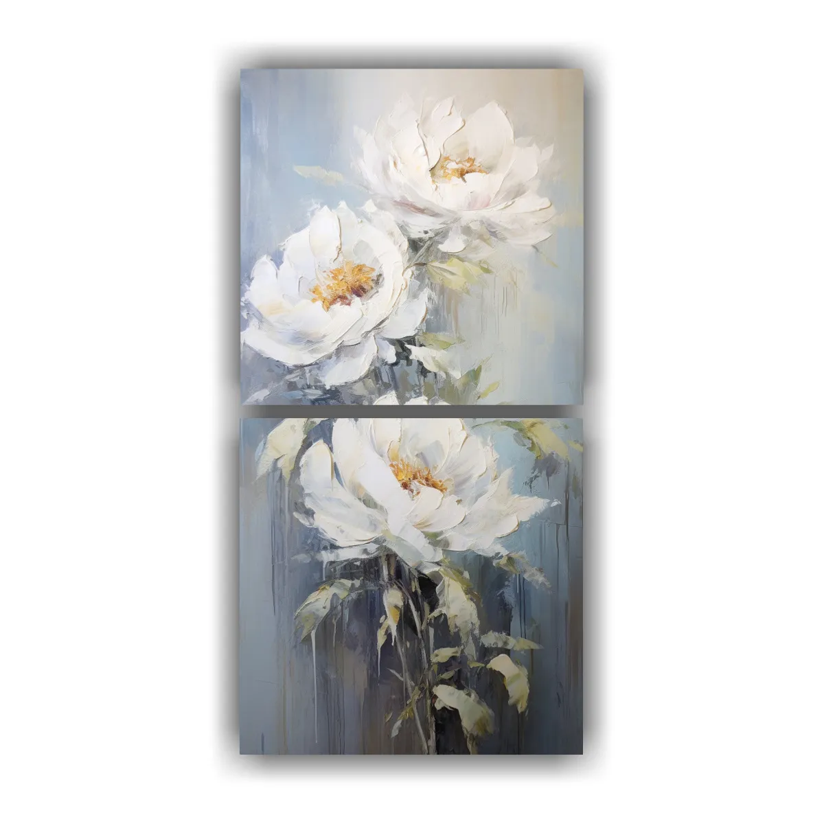 GENERICO - Sublimada PEONIAS En Lienzo Estilo Decoración De 80x160 Cm