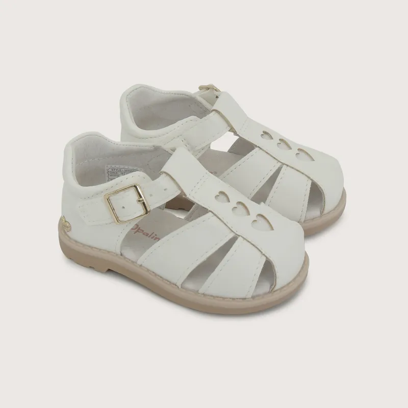 OPALINE - Sandalia primeros pasos blanca de niña