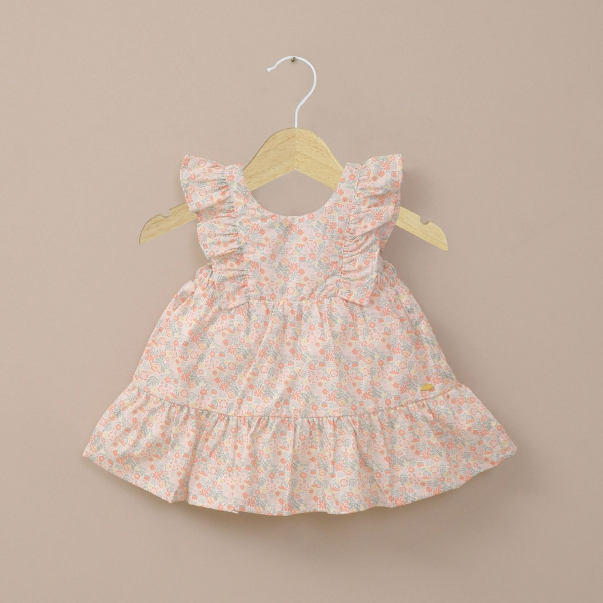 OPALINE - Vestido estampado rosado de niña