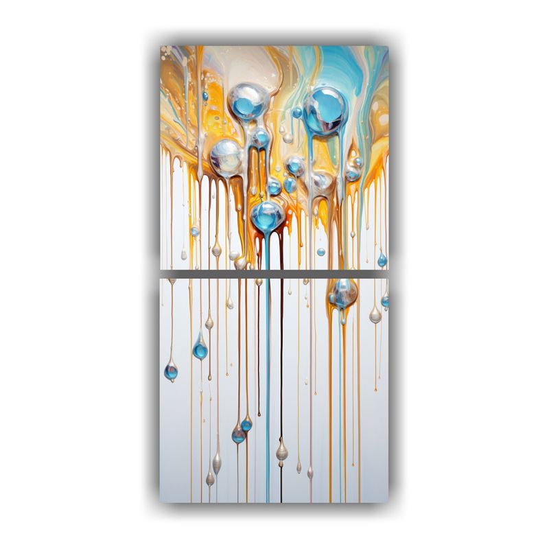 GENERICO - Cuadro De Movimiento Estético En Colores 70x140 Cm