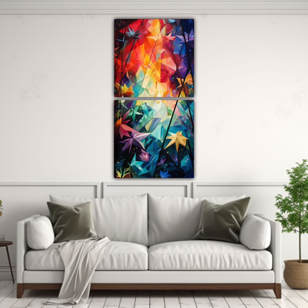 GENERICO - Pinturas Decorativas Abstractas En Movimiento Con 70x140 Cm