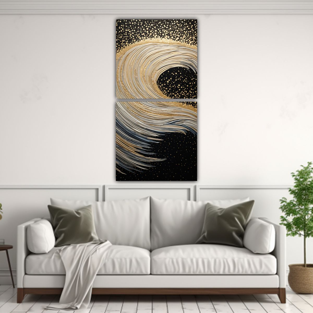 GENERICO - Cuadro Hermoso En Estilo Puntillismo Luminoso De 70x140 Cm