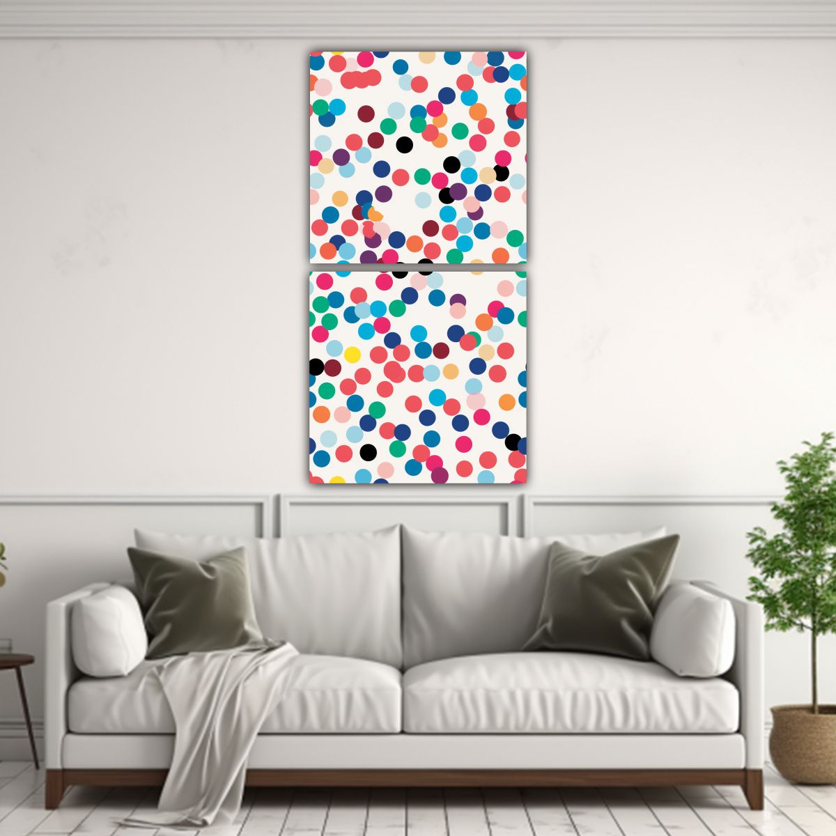 GENERICO - Dos Lienzos Calidos Gama De Colores Sumérgete En 70x140 Cm