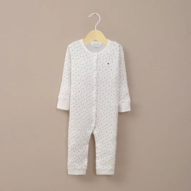 OPALINE - Osito de rib blanco de bebé unisex