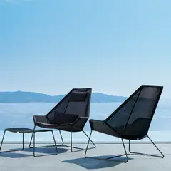 AMERITEX - Sillón Alto Terraza Breeze Negro 1C