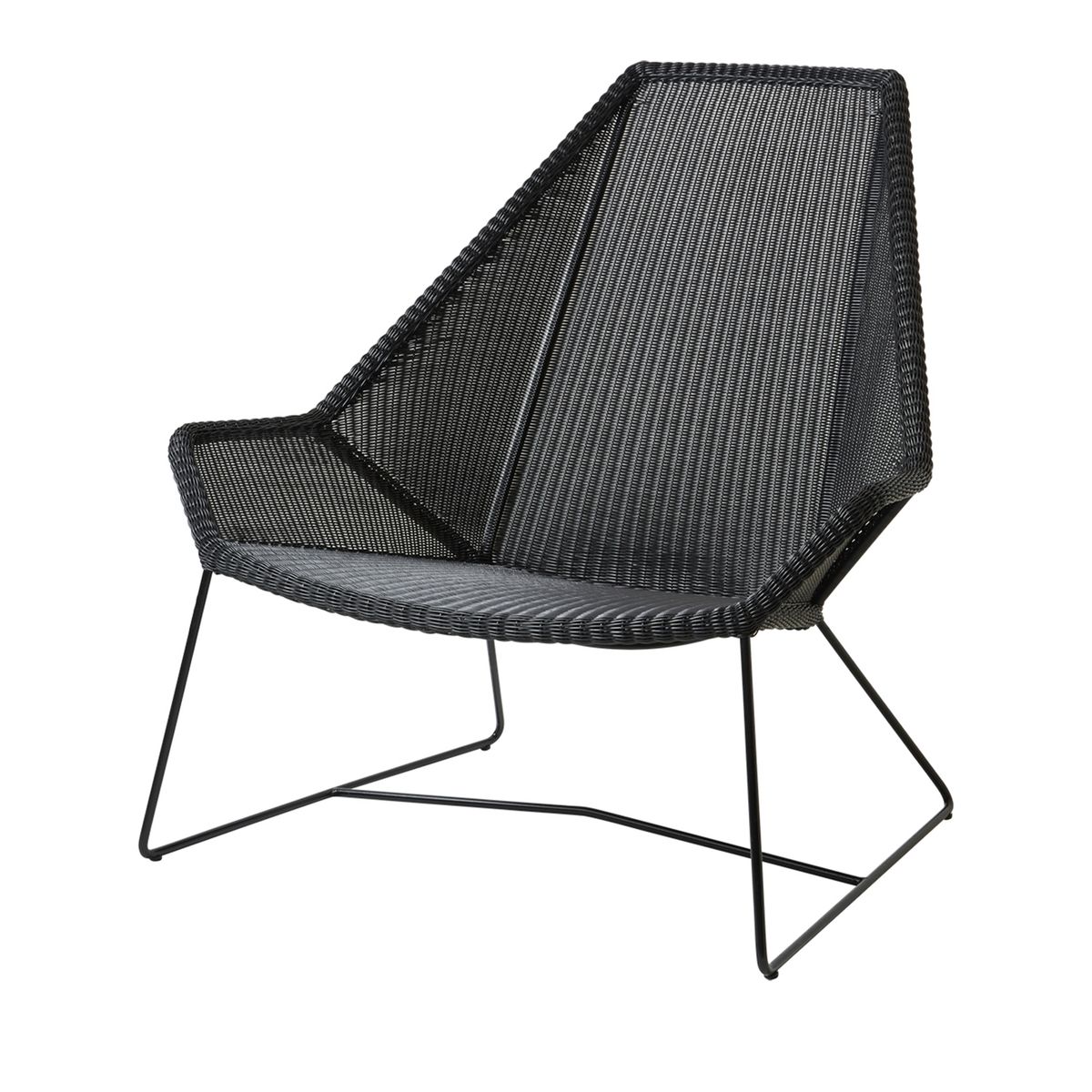 AMERITEX - Sillón Alto Terraza Breeze Negro 1C