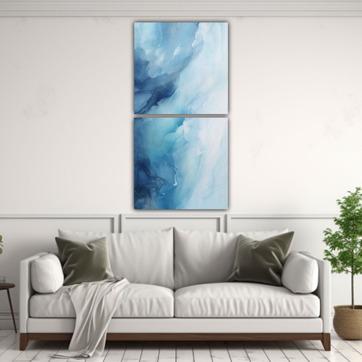 GENERICO - Lienzos De Tela Con Temática De Simetría 80x160 Cm