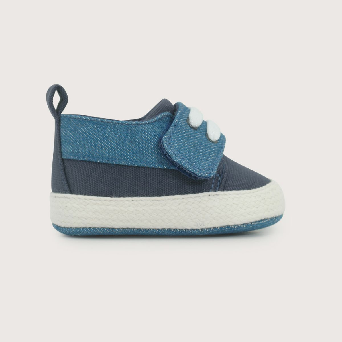 OPALINE - Alpargata bebé azul de niño