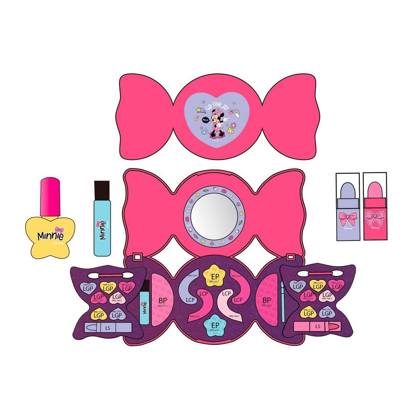DISNEY - Set cosméticos Minnie Mouse brillo labial y sombras