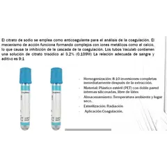 GENERICO - Tubo tapa celeste 0.9ml Globalvac 13x75mm 100 unidades