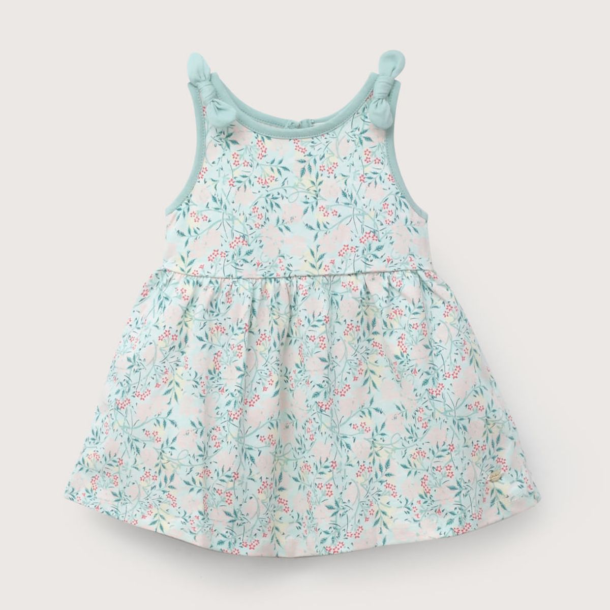 OPALINE - Vestido verde estampado de niña