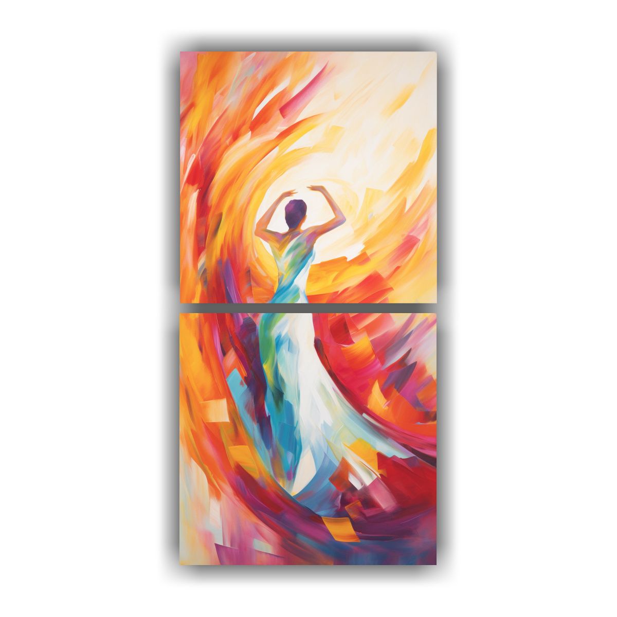 GENERICO - Pinturas Decorativas De Interpretación Abstracta 70x140 Cm