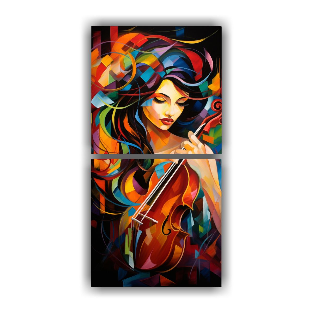 GENERICO - Pinturas Decorativas De Lienzo Set 2 Diseños 70x140 Cm