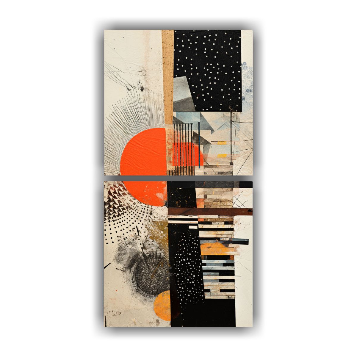 GENERICO - Pinturas De Decoración Moderna Abstracta Set 2 70x140 Cm