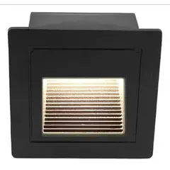 WANT - APLIQUE LED EMBUTIDO NEGRO 3W