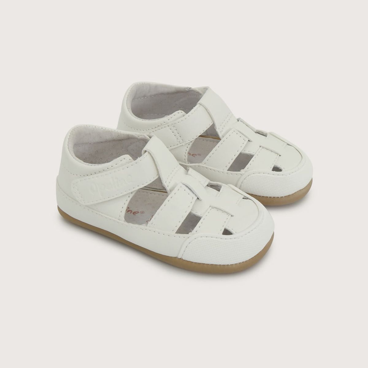 OPALINE - Sandalia ultra flexible blanca de niña