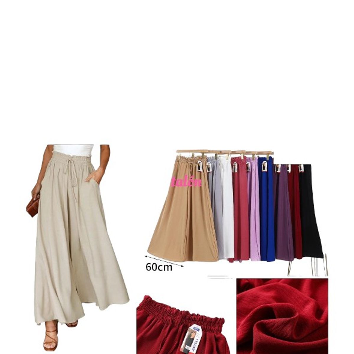 AGW - Pack 3 Falda-pantalon Mujer Colores Surtidos