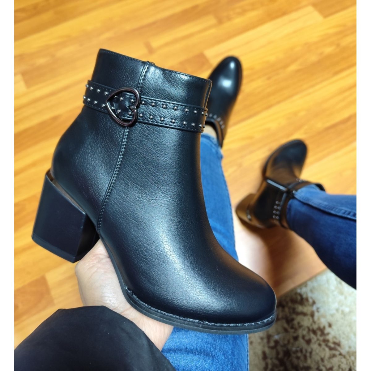 SNOOPY - Botin para Dama  Taco Medio M476