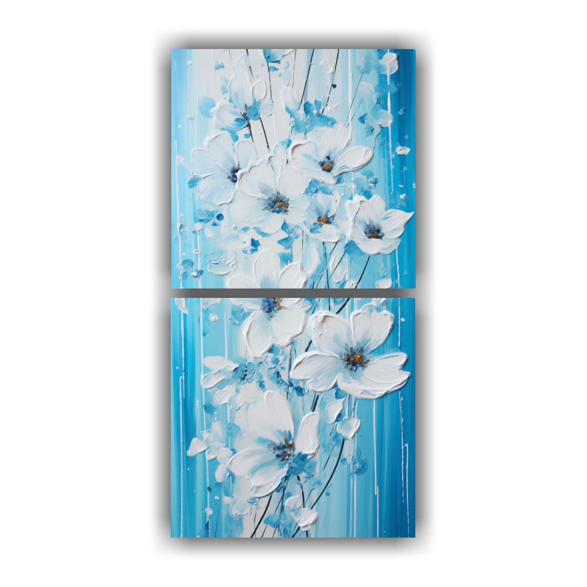 GENERICO - Pintura Acrílica Intensa En Lienzo Blanco 70x140 Cm