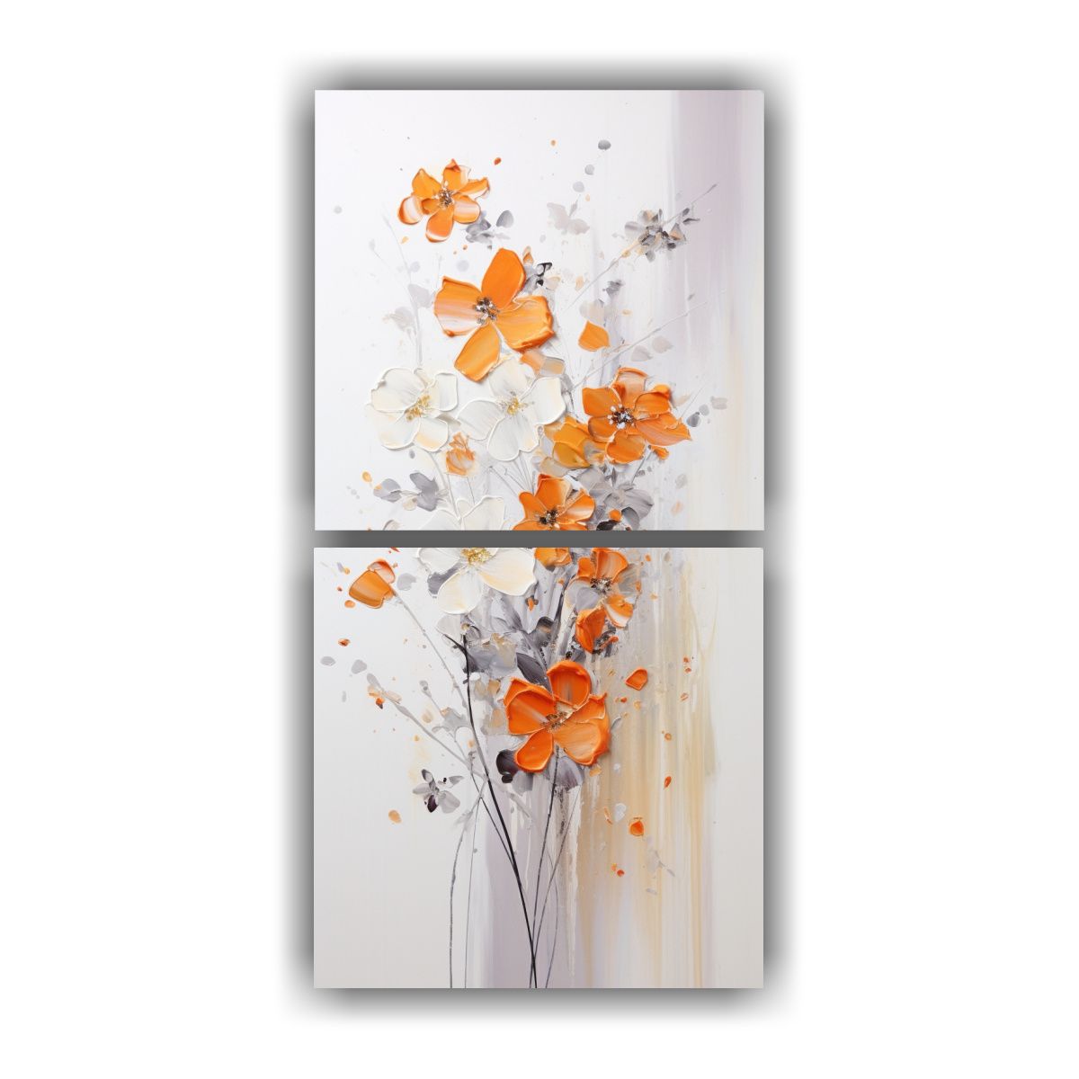 GENERICO - Pintura Acrílica Minimalista En Blanco Y Negro 70x140 Cm