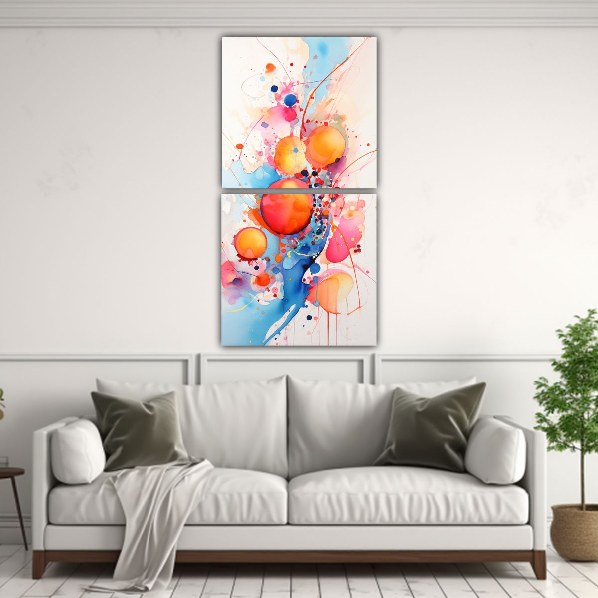 GENERICO - Pinturas Decorativas Con Motivos De Salpicaduras 70x140 Cm