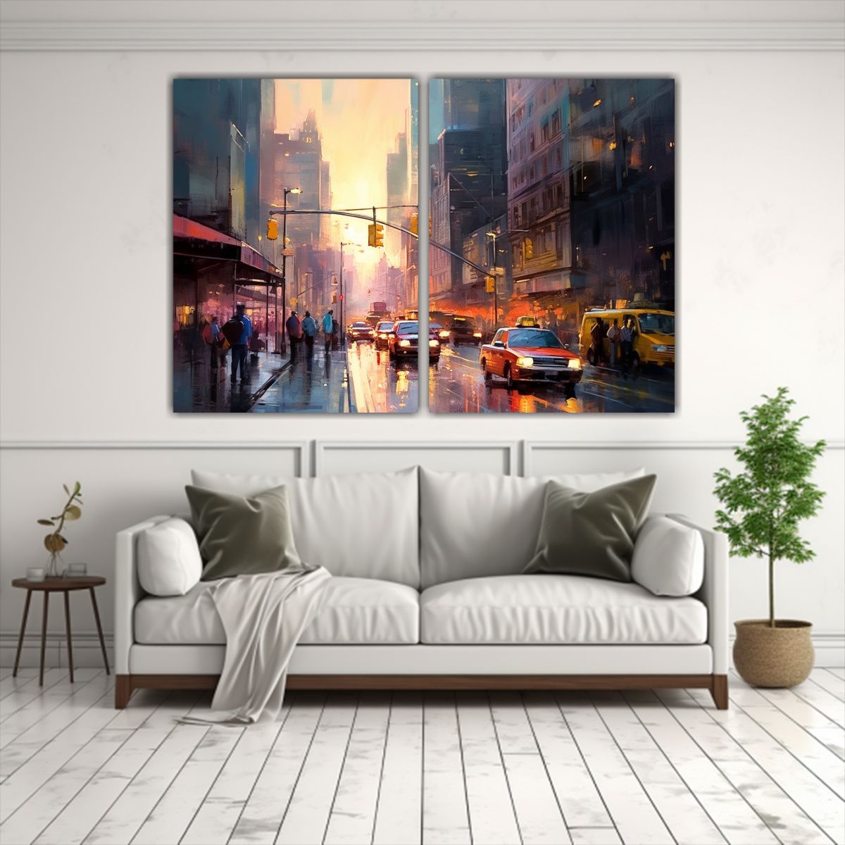 GENERICO - Cuadro En Bastidor Ciudad De Nueva York En La 160x120 Cm