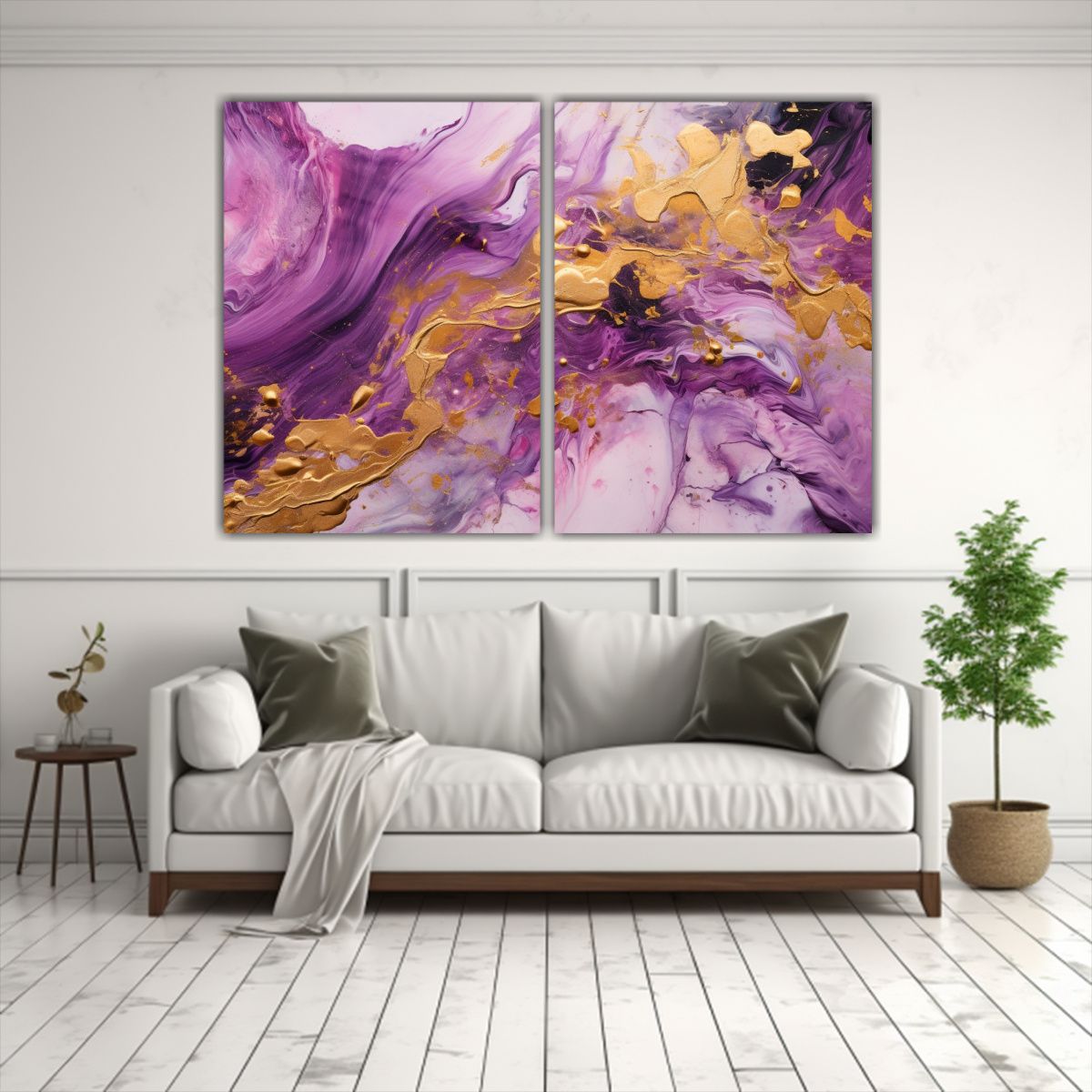 GENERICO - Cuadros Vanguardia Exuberantes Con Telas En 160x120 Cm