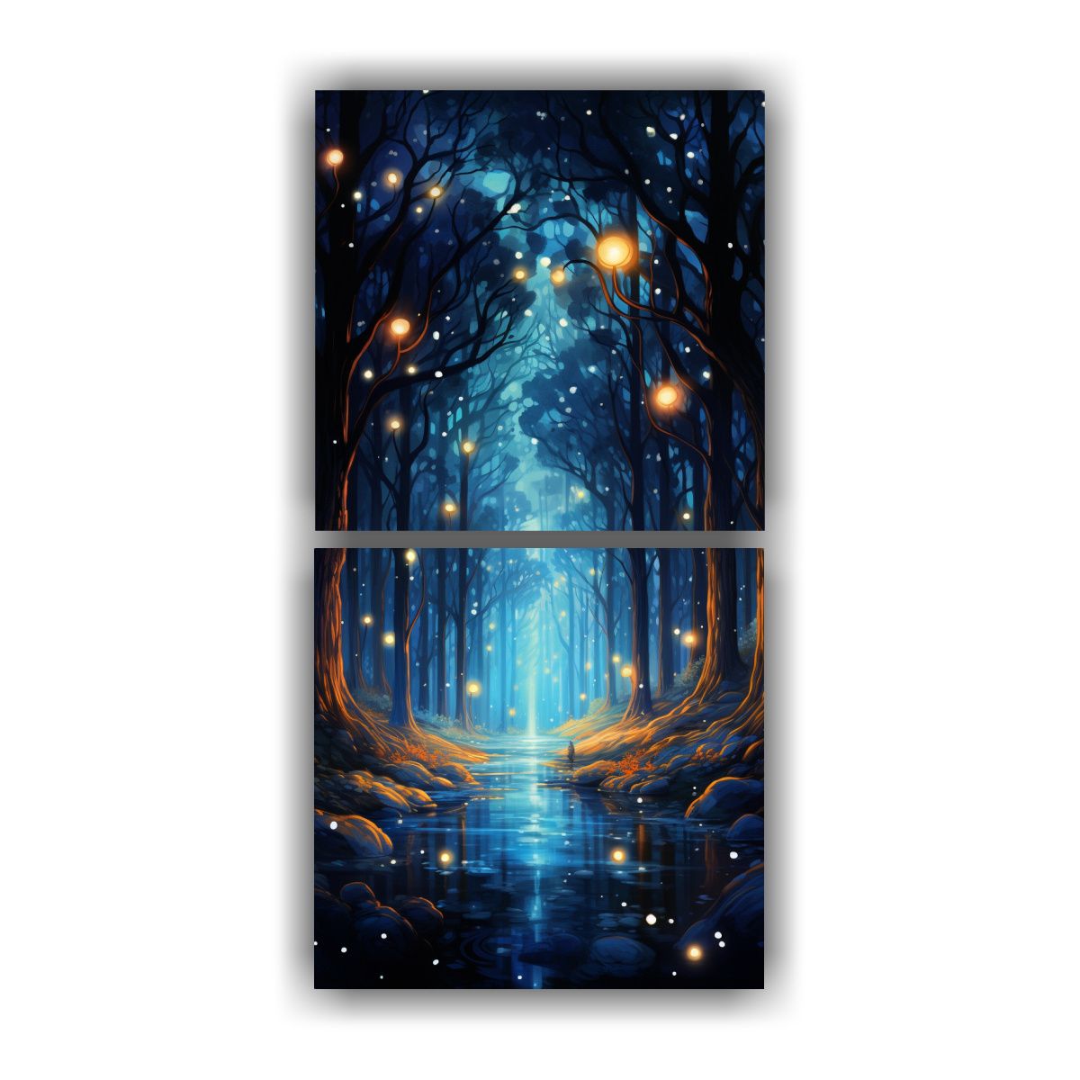 GENERICO - Cuadros Vintage Con Bastidor De Madera Danza 80x160 Cm