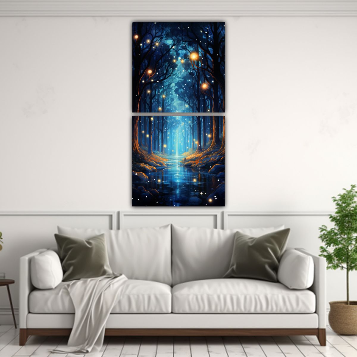 GENERICO - Cuadros Vintage Con Bastidor De Madera Danza 80x160 Cm