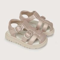 Sandalia hebillas rosada de niña 40754 24