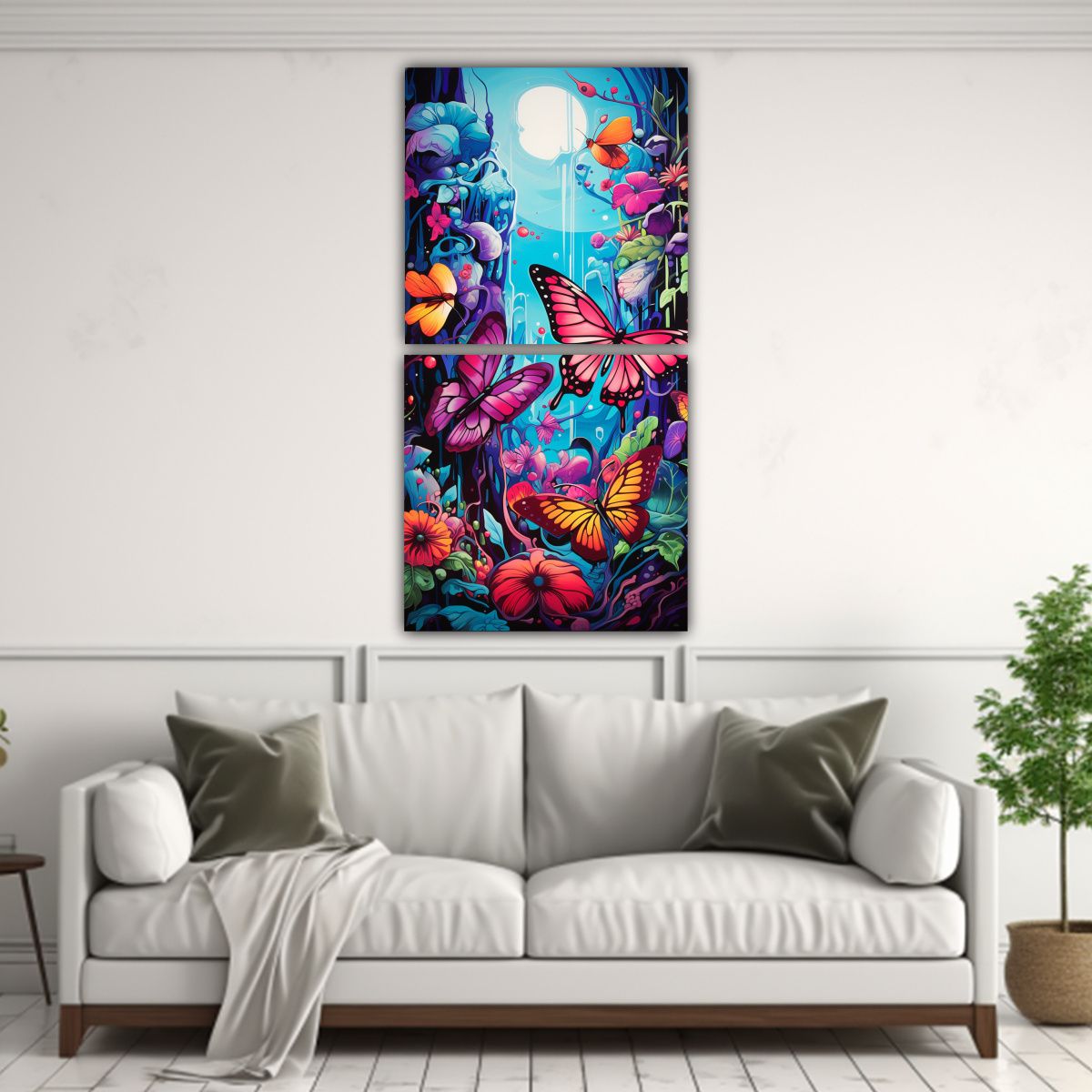 GENERICO - Pinturas Decorativas Minimalismo Psicodélico De 70x140 Cm